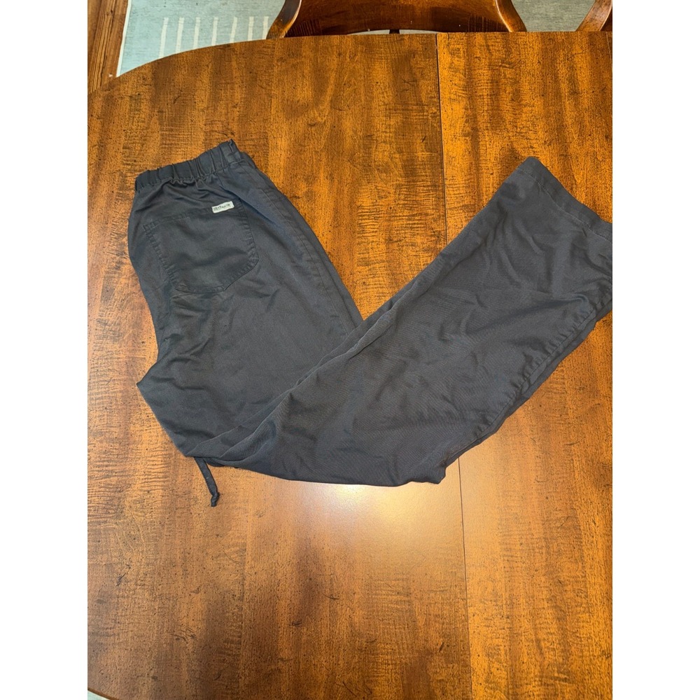 Grey's Anatomy by Barco Gray Scrub Pants Drawstring Elastic Waist Medical